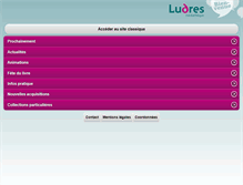 Tablet Screenshot of mediatheque.ludres.com